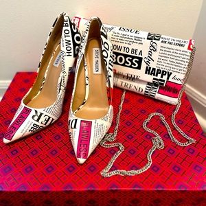 How to be a boss Steve Madden Clutch & Heels.